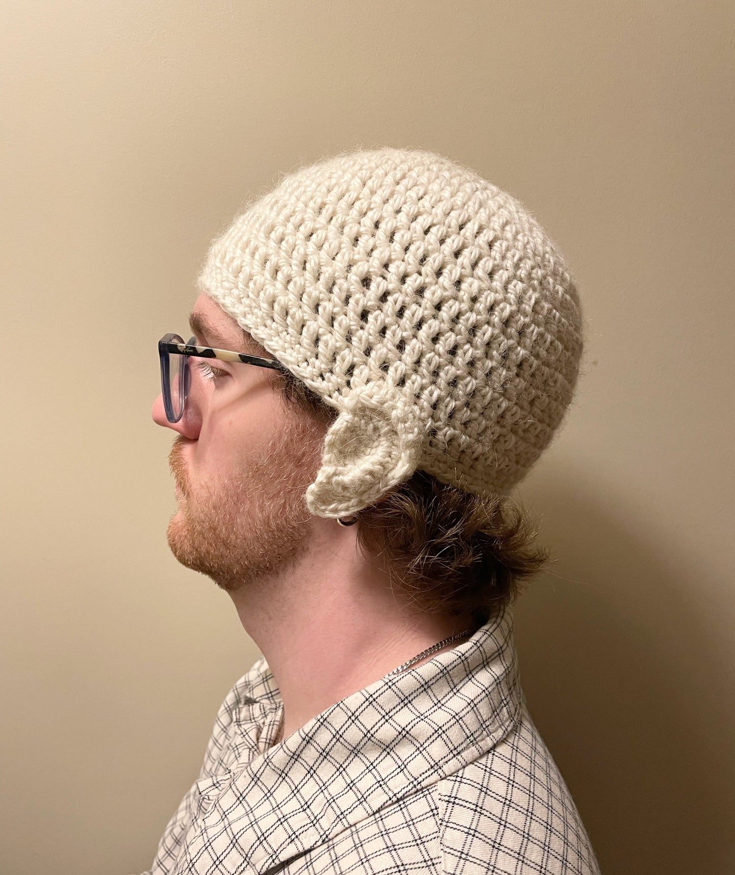 Crochet Realistic Ear Beanie