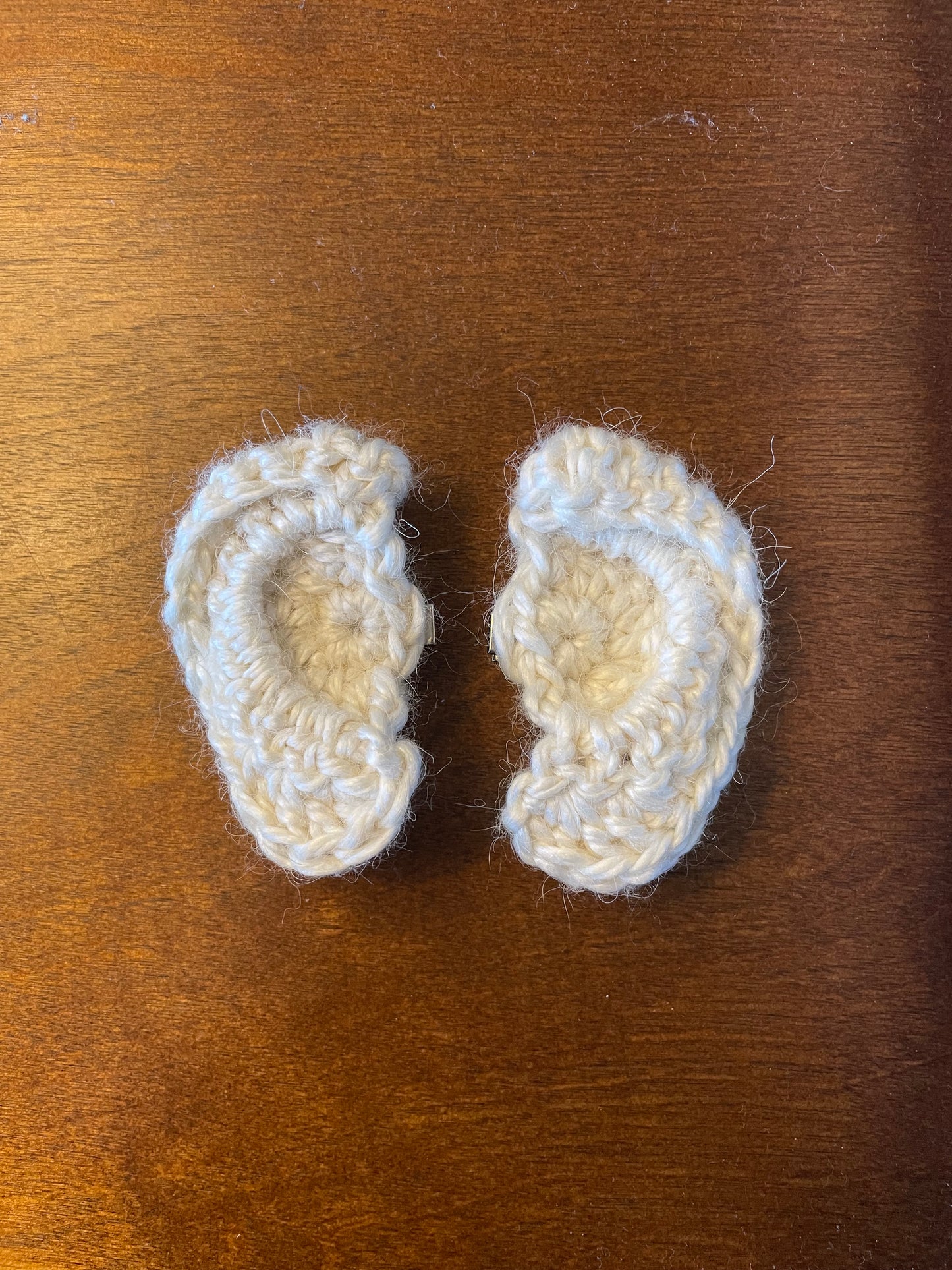 Crochet Realistic Ear Clips