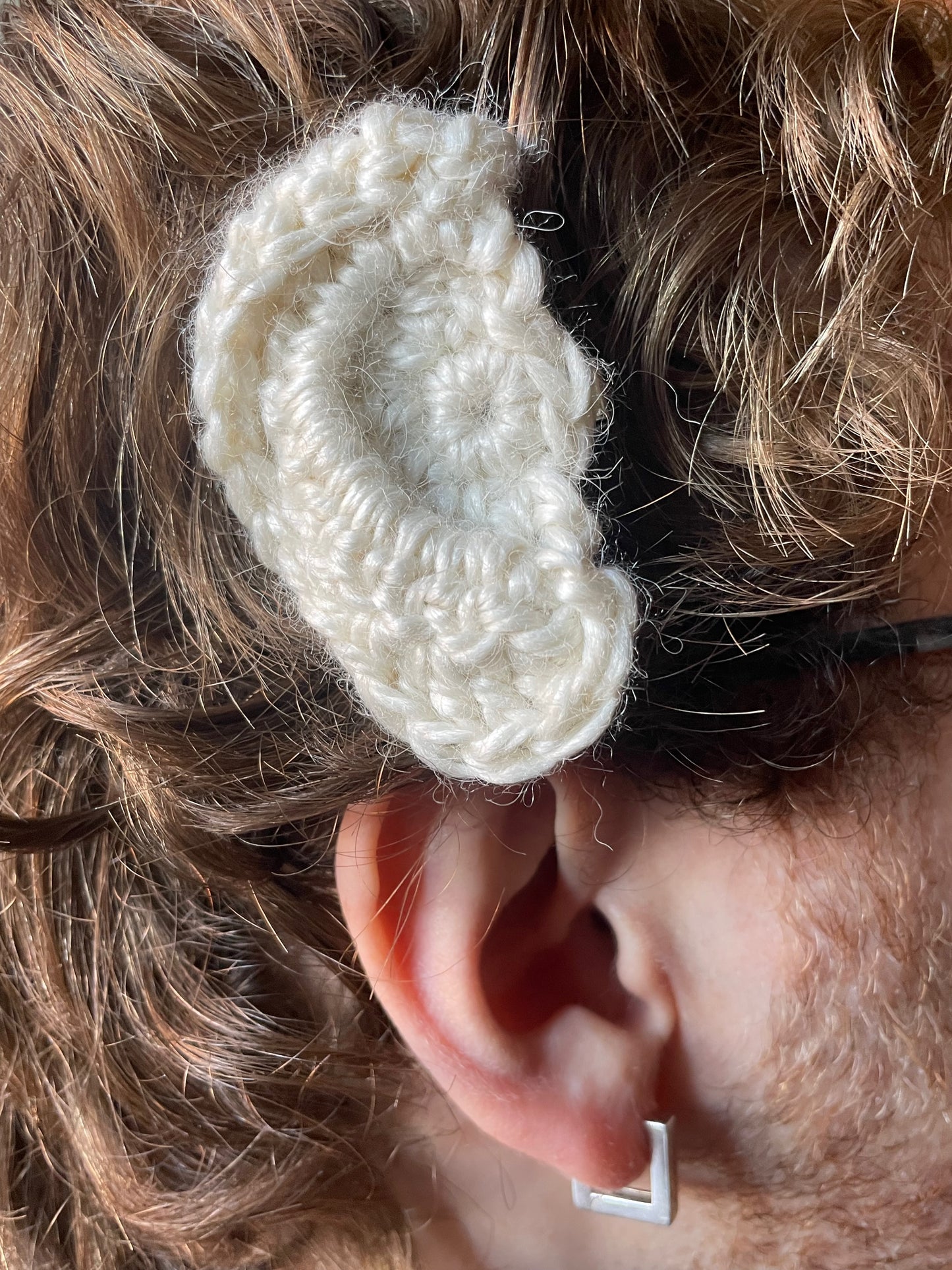 Crochet Realistic Ear Clips