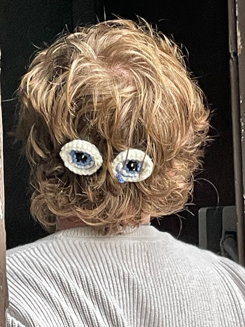 Crochet Surrealist Eye Clips